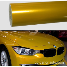 u metallicu gloss limone ghiacciata gialla wrap